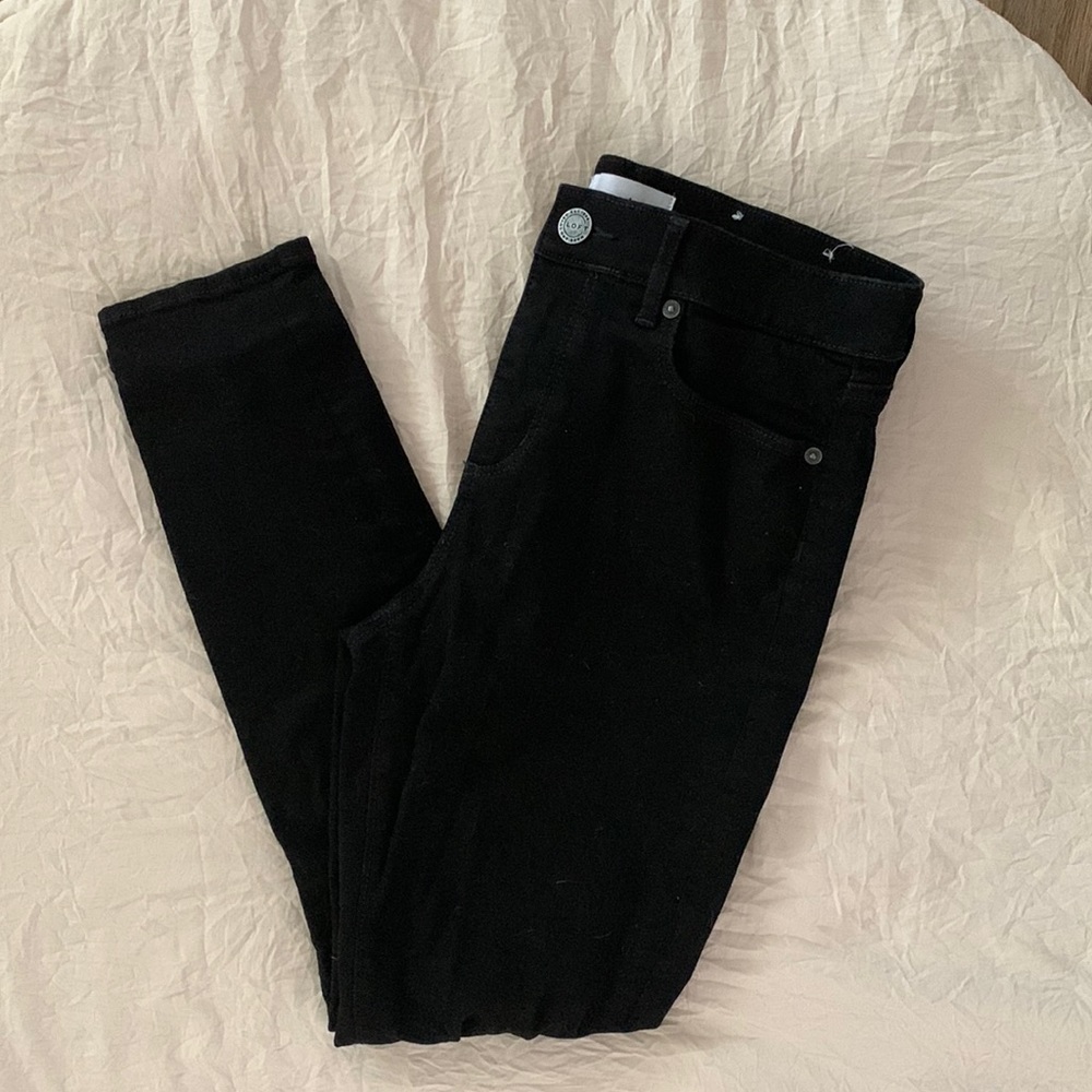 LOFT petite black skinny jeans